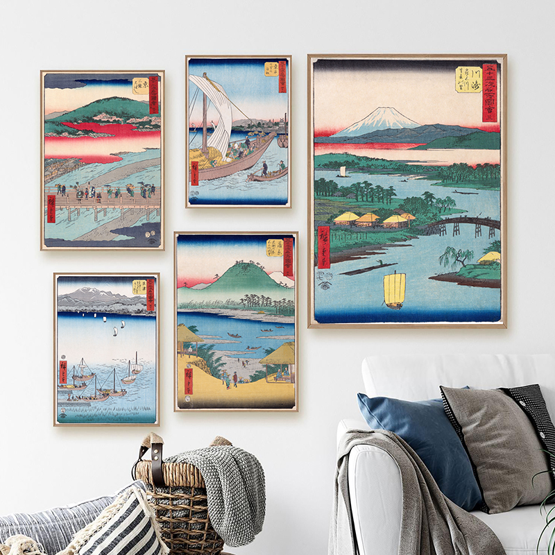 Japanese Lifestyle And Traditions - Japanese Traditional Landscape Poster Canvas Art