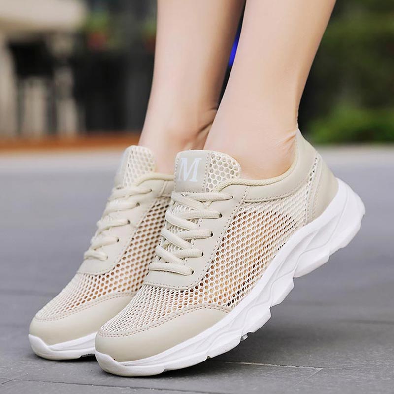 Japanese Women Lifestyle - Summer Breathable Sneakers Women Mesh Women's