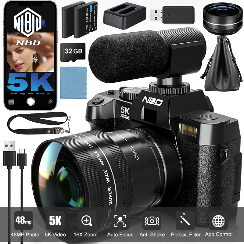 Japanese Lifestyle App - NBD 5K&48MP Digital Cameras Photography 16X