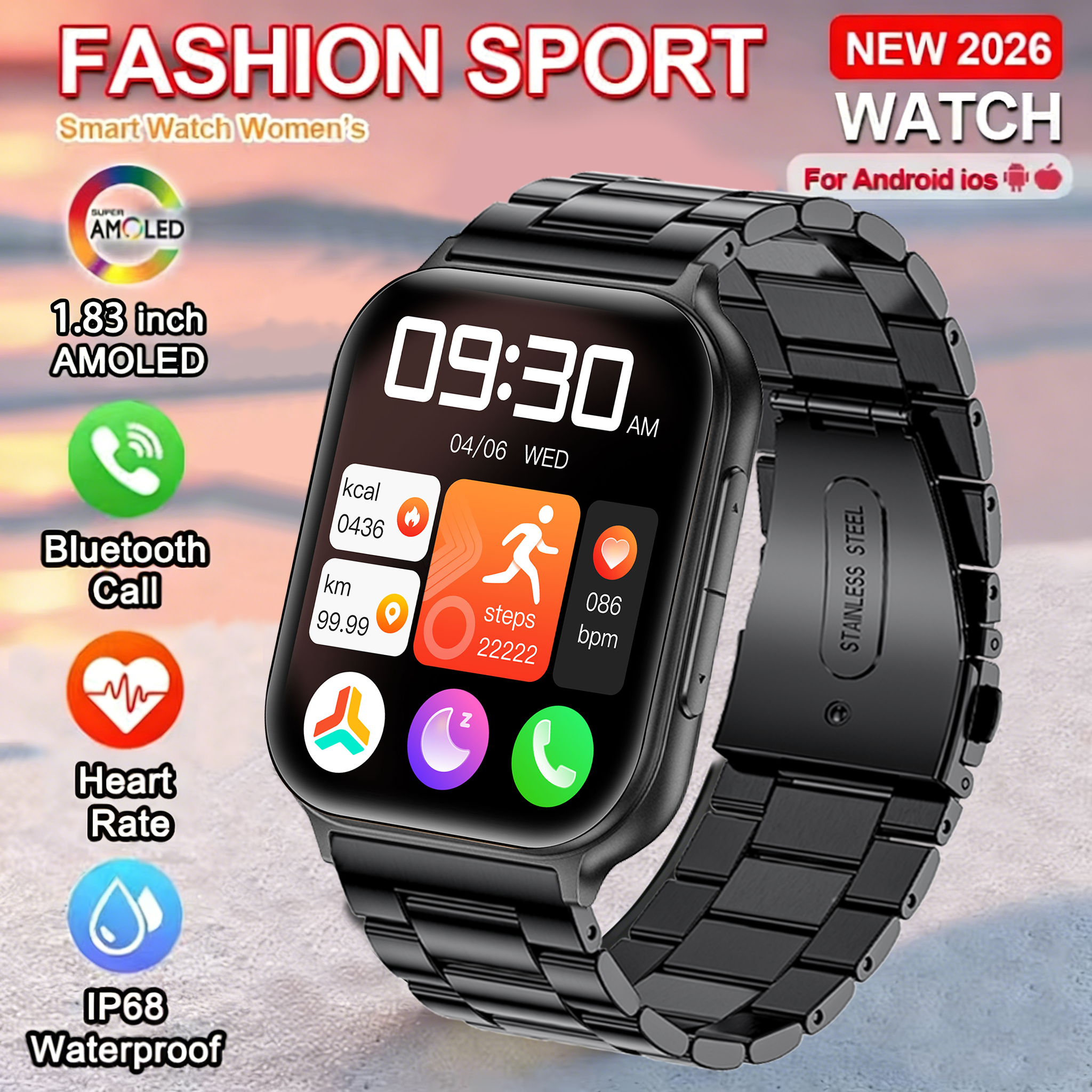 Japanese Women Lifestyle - 2026 New Style 1.83'' Smart Watch