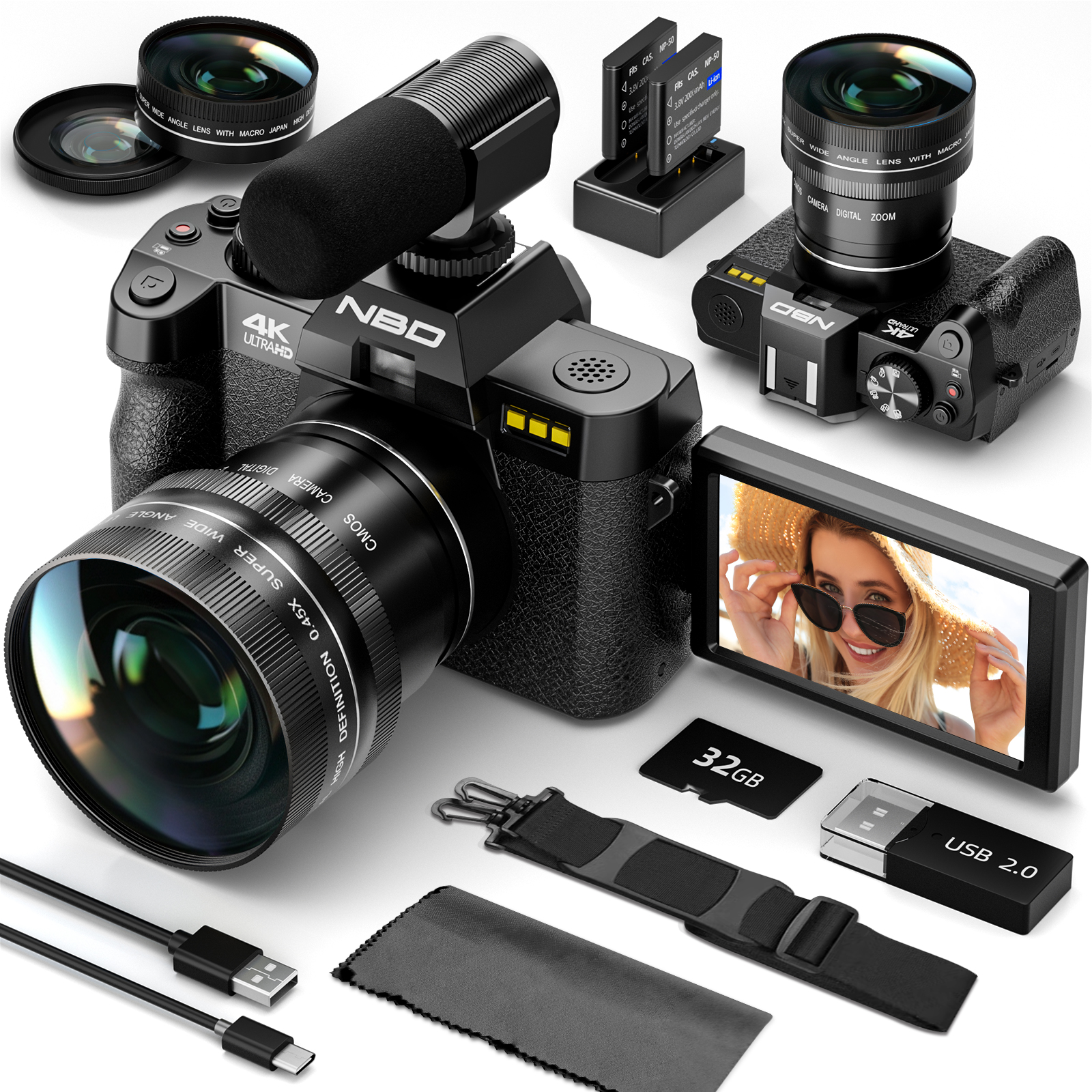 Japanese Lifestyle App - NBD 48MP 4K Digital Camera S100F