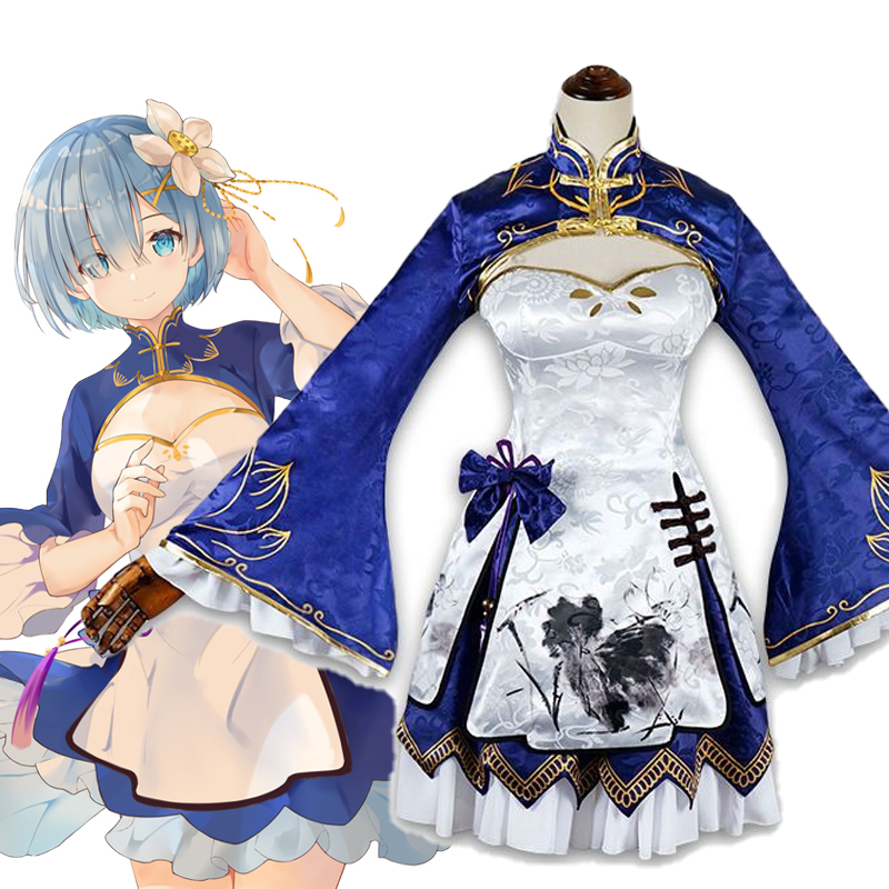 Japanese Women Lifestyle - Rem Ram Cosplay Cheongsam Anime Re:Life