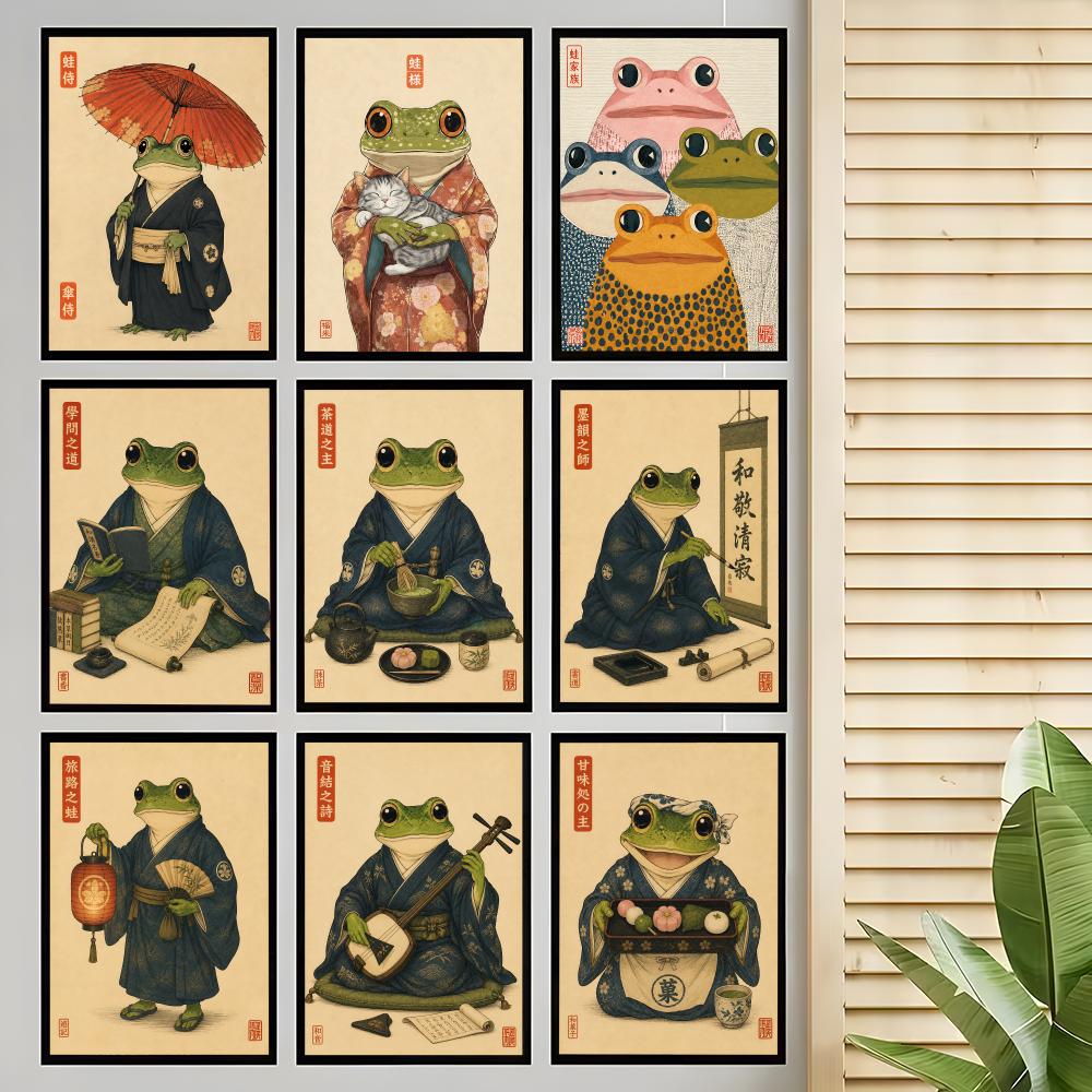 Japanese Lifestyle Culture - Cultural Japanese Frog Lifestyle Poster Home
