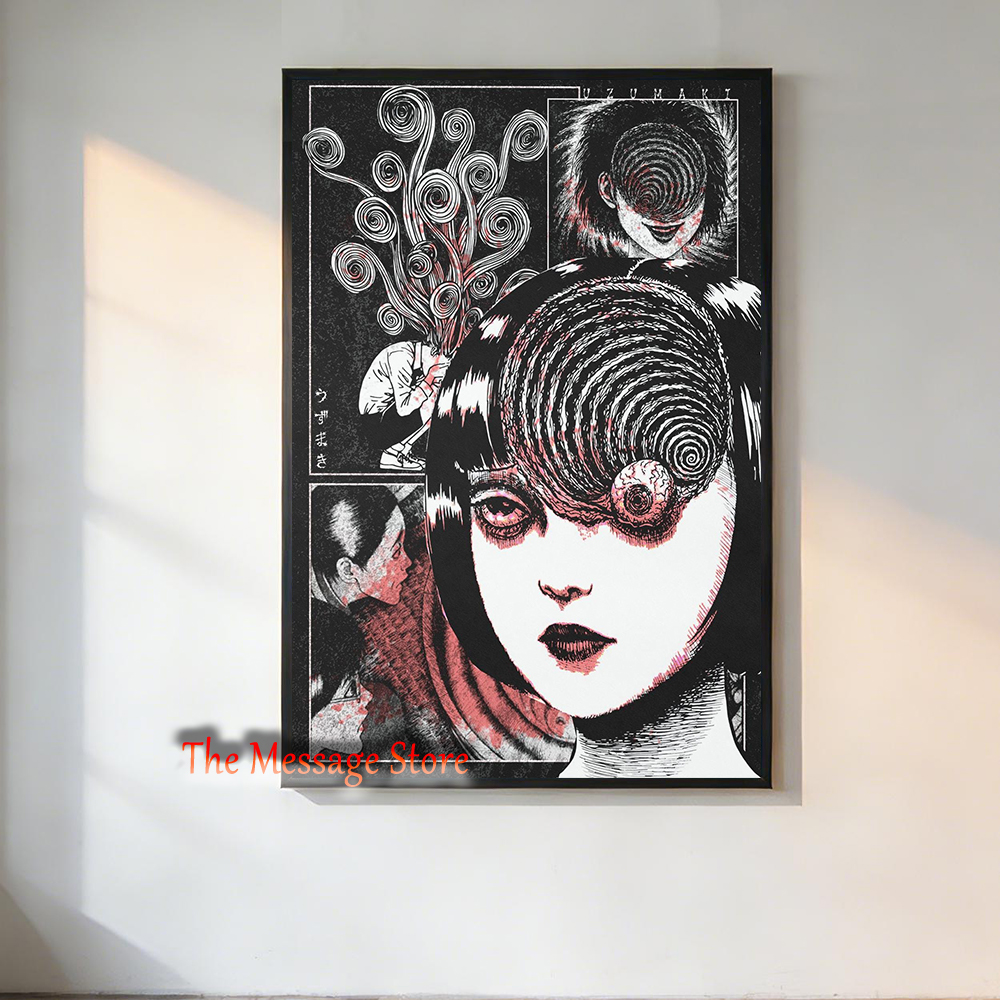 Japanese Women Lifestyle - Junji Ito Uzumaki Poster Japanese Horror