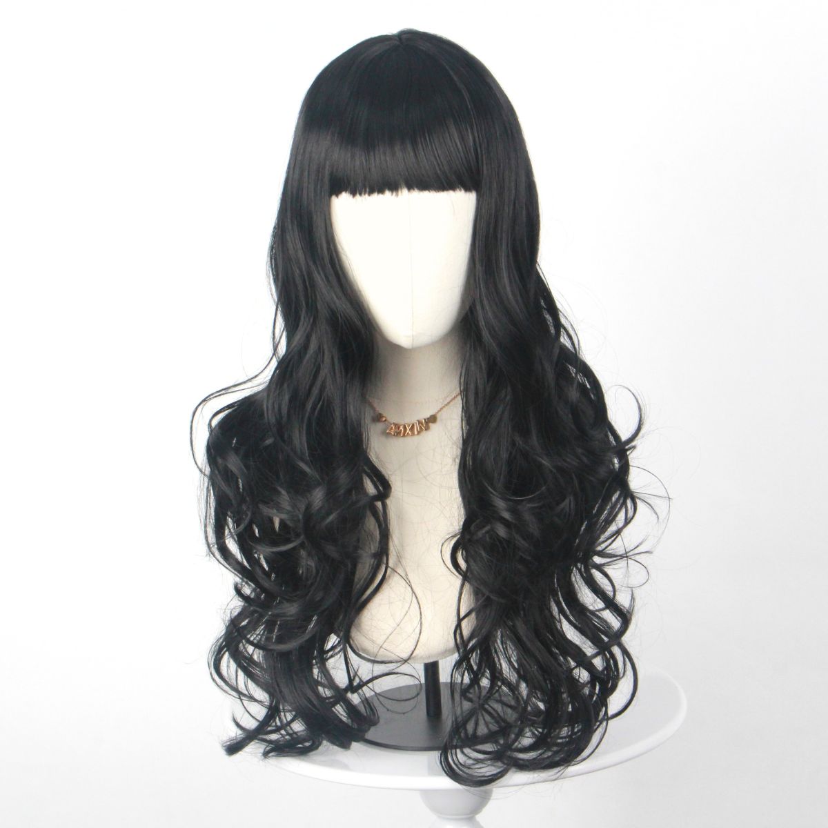 Black Long Curly Hair with Ban - Japanese Women Lifestyle recensione e prezzo
