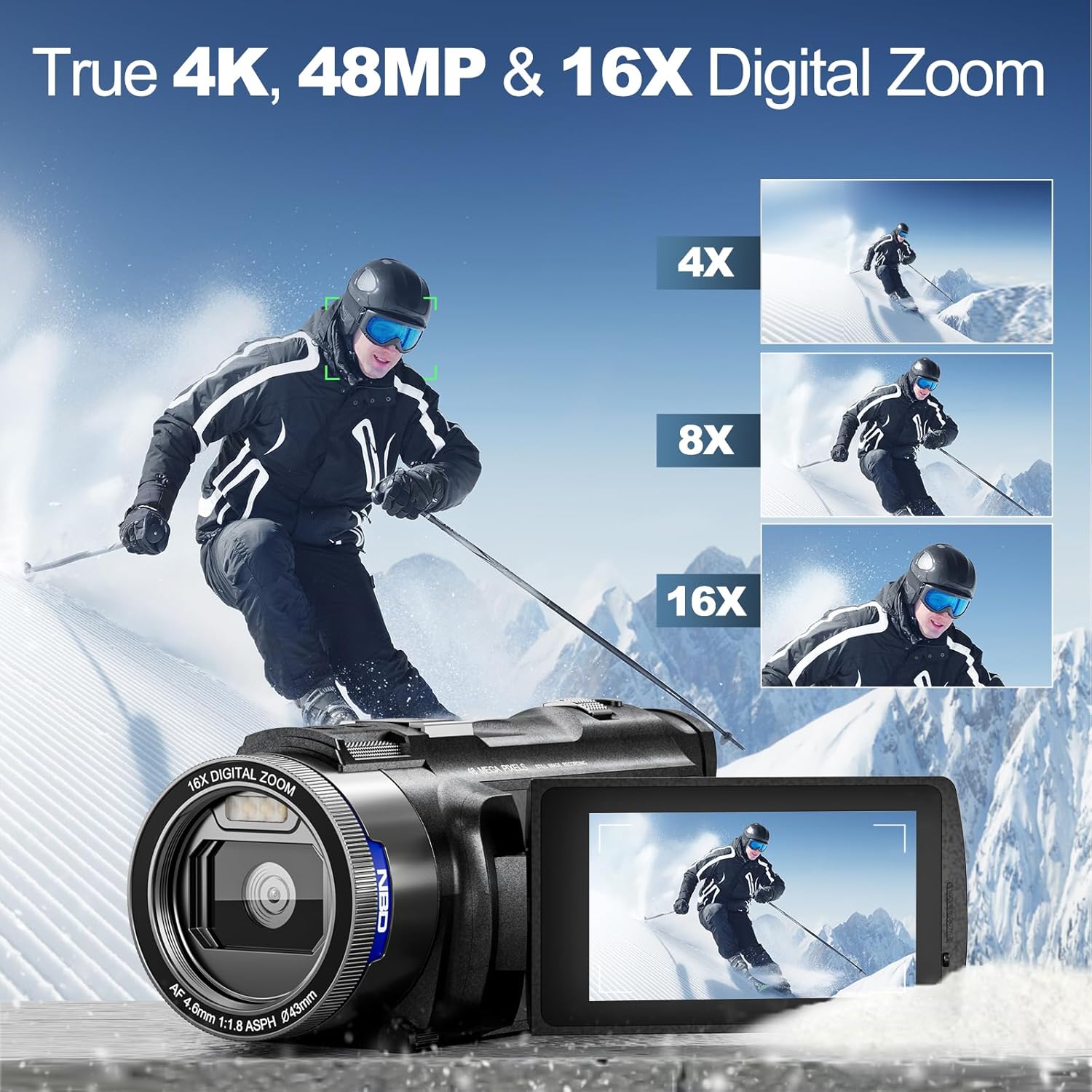 NBD 4K Camcorder Video Camera  - Japanese Lifestyle App recensione e prezzo