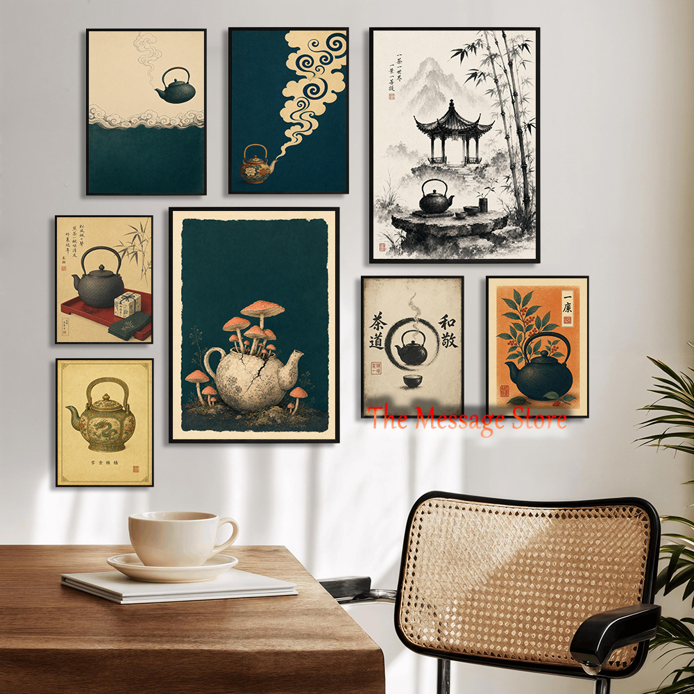 Japanese Teapot Art Minimalist - Japanese Lifestyle And Traditions recensione e prezzo