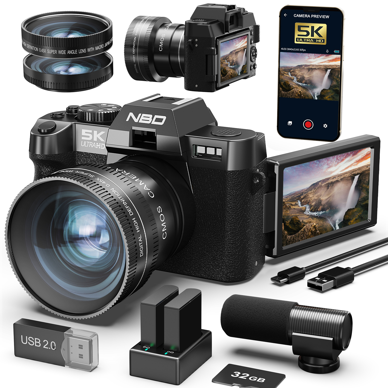 NBD 48MP&4K Digital Cameras fo - Japanese Lifestyle App recensione e prezzo