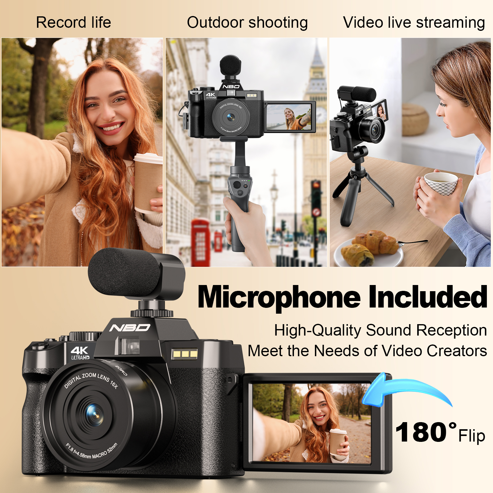 NBD 48MP 4K Digital Camera S10 - Japanese Lifestyle App recensione e prezzo