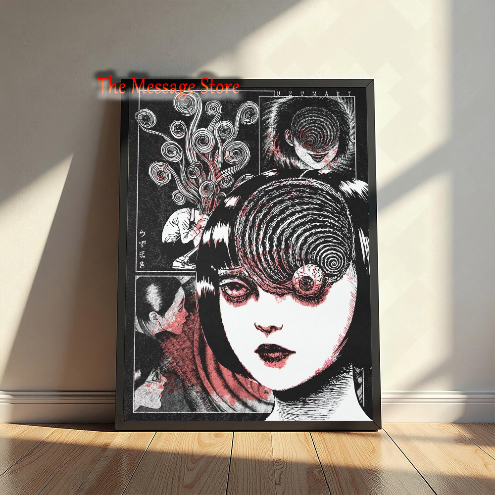 Junji Ito Uzumaki Poster Japan - Japanese Women Lifestyle recensione e prezzo