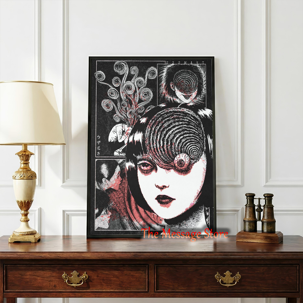 Junji Ito Uzumaki Poster Japan - Japanese Women Lifestyle recensione e prezzo
